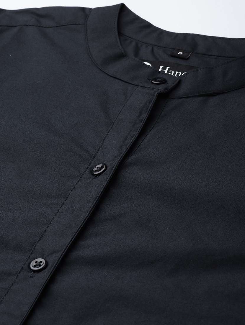 women mandarin collar long sleeve regular fit shirt - 22038843 -  Standard Image - 4