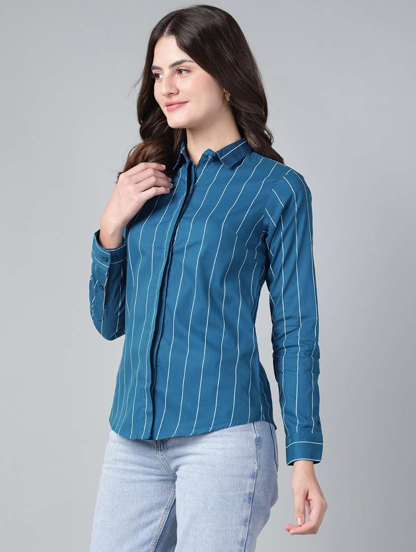 women collared long sleeve regular fit shirt - 22038846 -  Standard Image - 1