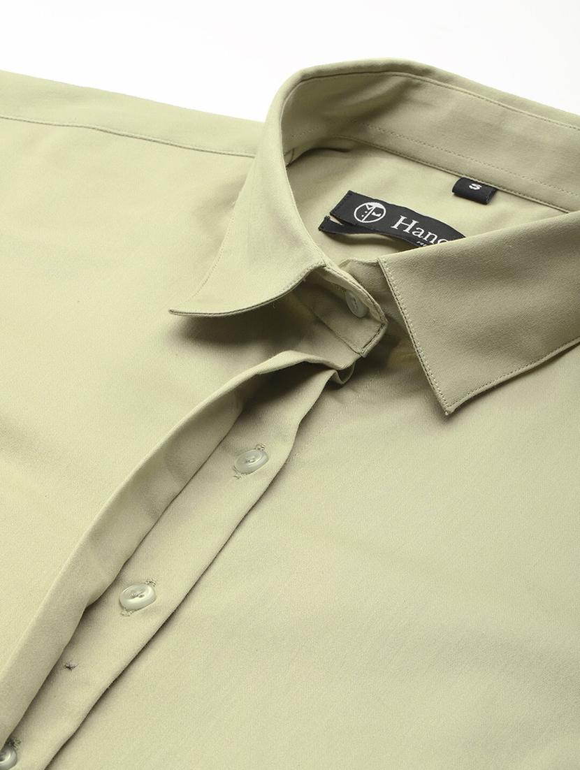 women solid collared long sleeve shirt - 22038868 - Standard Image - 4