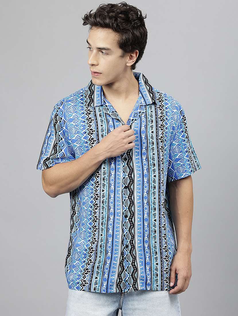 men printed short sleeve loose fit t-shirt - 22038892 -  Standard Image - 1