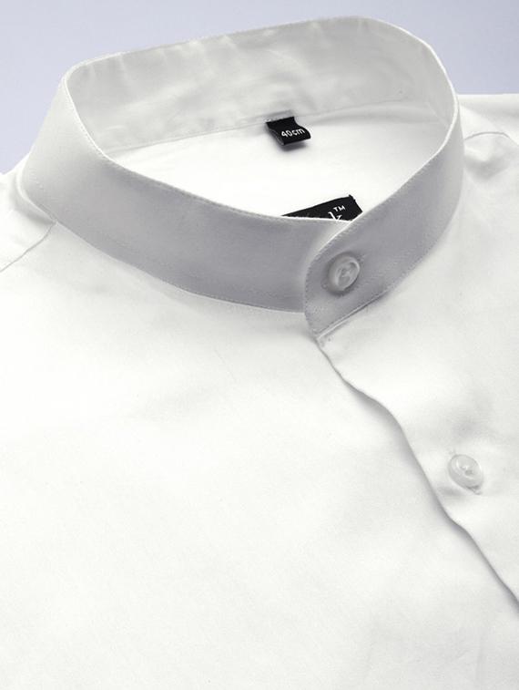 men solid collared long sleeve regular fit shirt - 22038903 - Standard Image - 4