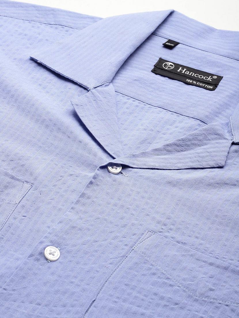 men solid cuban collared long sleeve shirt - 22038991 - Standard Image - 4