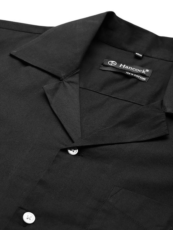 men solid cuban collared long sleeve shirt - 22038995 - Standard Image - 4