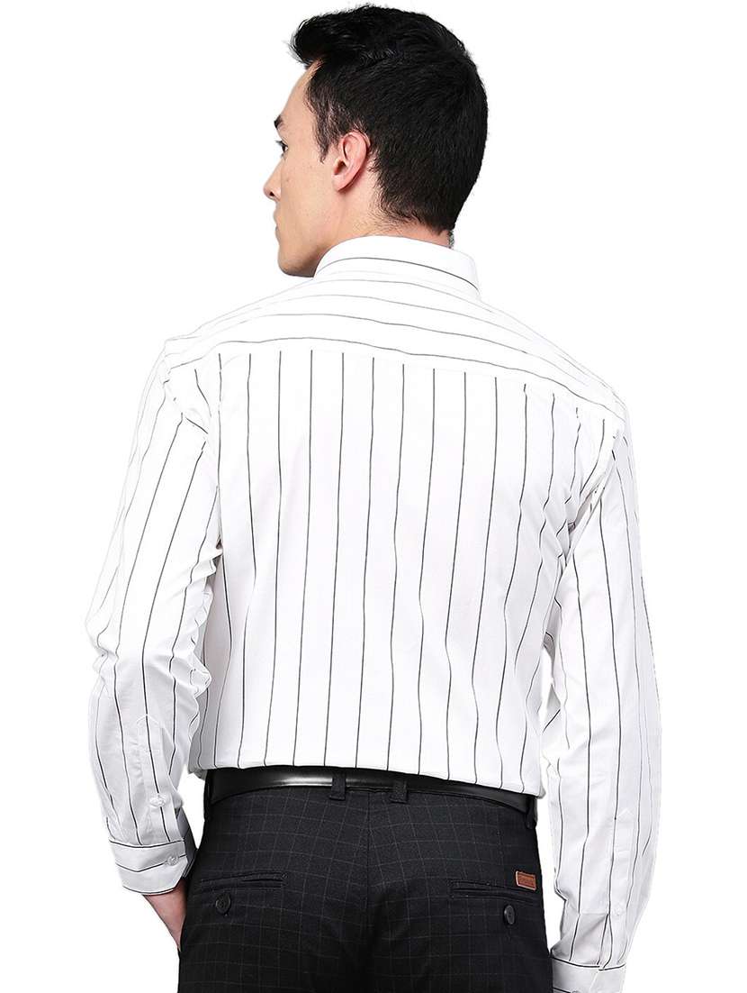 men striped collared long sleeve shirt - 22039030 -  Standard Image - 1