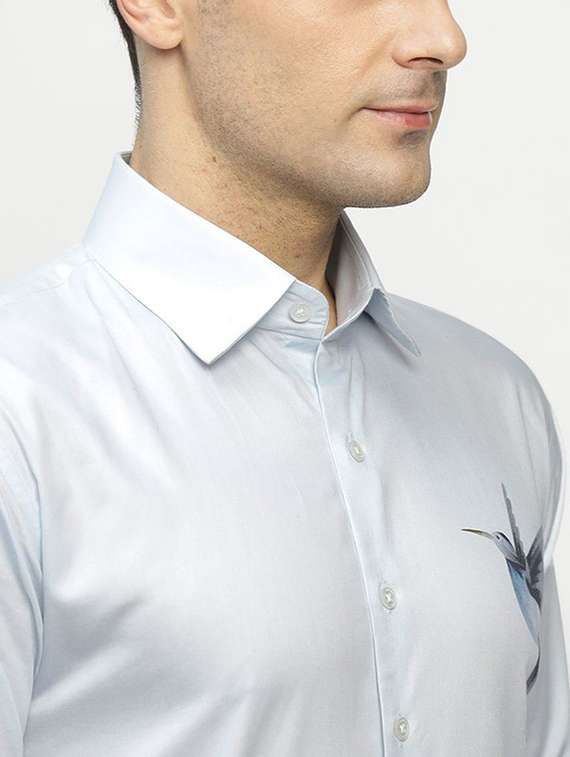 men printed collared long sleeve shirt - 22039060 -  Standard Image - 4