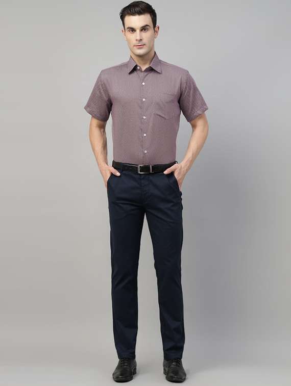 men printed collared short sleeve shirt - 22039066 -  Standard Image - 4