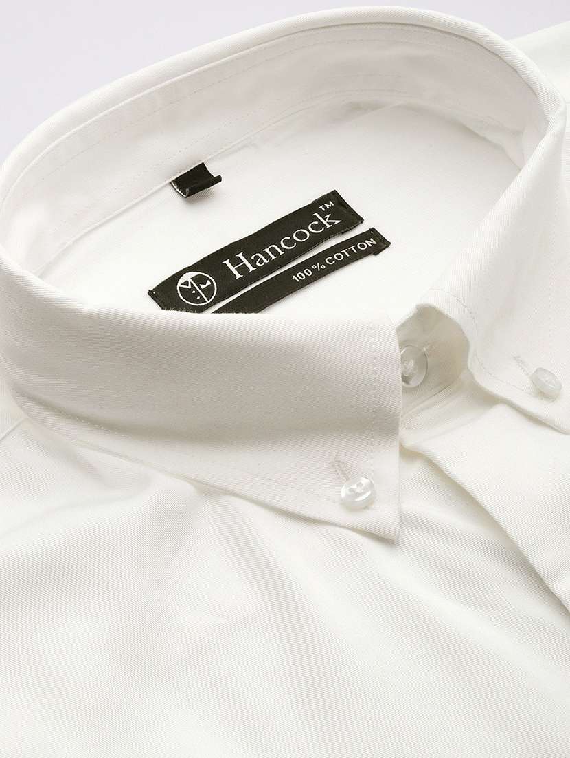 men solid collared short sleeve regular fit shirt - 22039076 -  Standard Image - 4