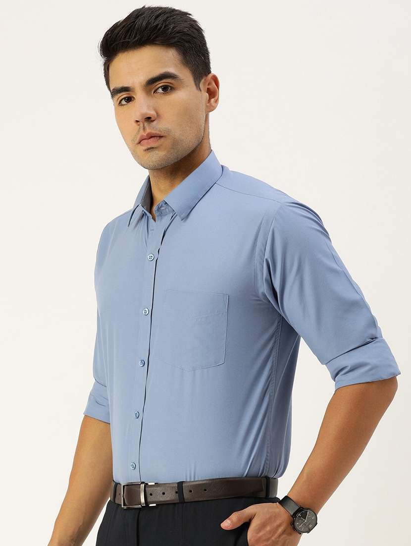 men solid long sleeve regula fit t-shirt - 22039096 -  Standard Image - 1