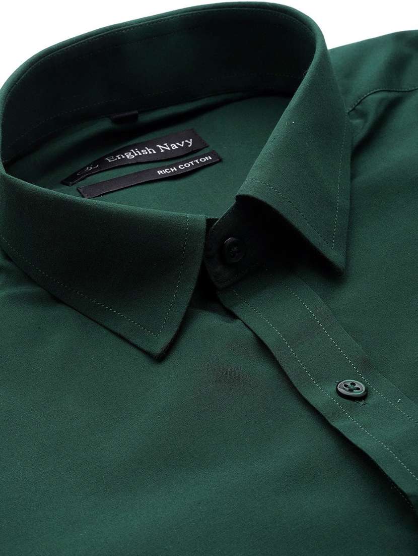 men solid collared short sleeve shirt - 22039116 -  Standard Image - 4