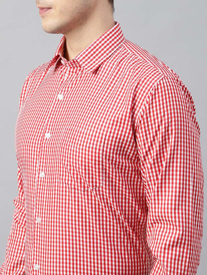men checkered collared long sleeve shirt - 22039136 -  Standard Image - 4