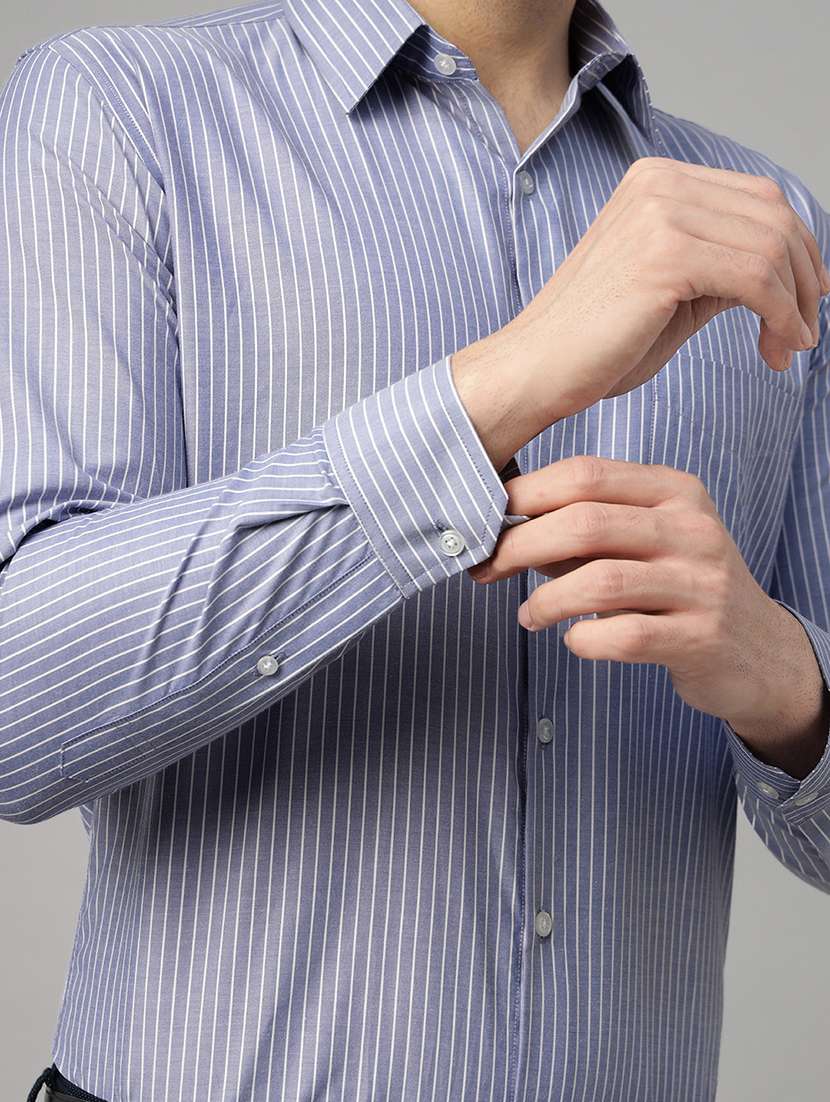 men striped long sleeve regular fit t-shirt - 22039149 -  Standard Image - 4