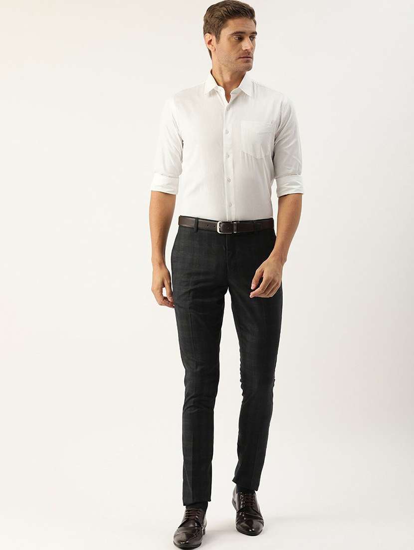 men solid collared long sleeve regular fit shirt - 22039155 -  Standard Image - 4