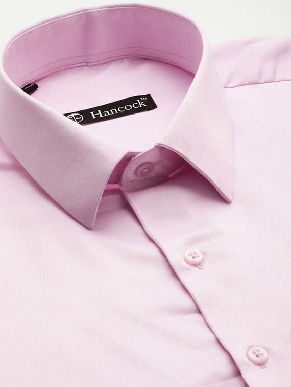 men solid collared long sleeve regular fit shirt - 22039189 -  Standard Image - 4