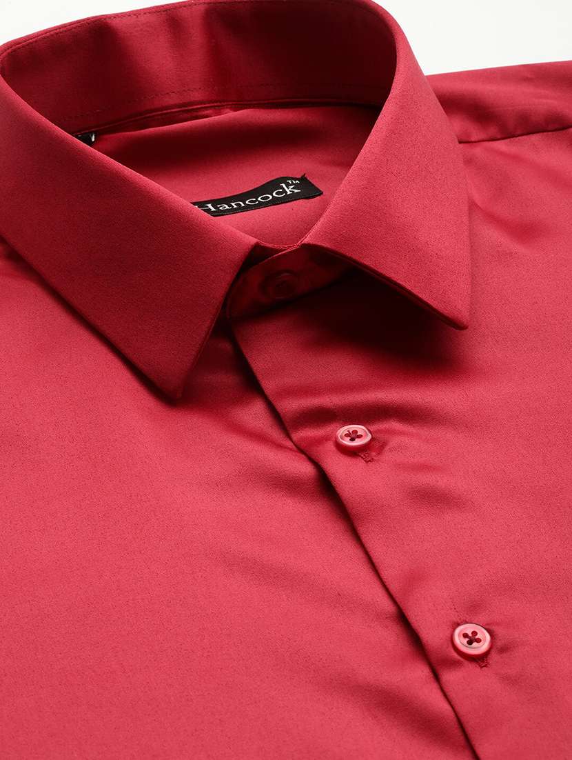 men solid collared long sleeve regular fit shirt - 22039192 -  Standard Image - 4