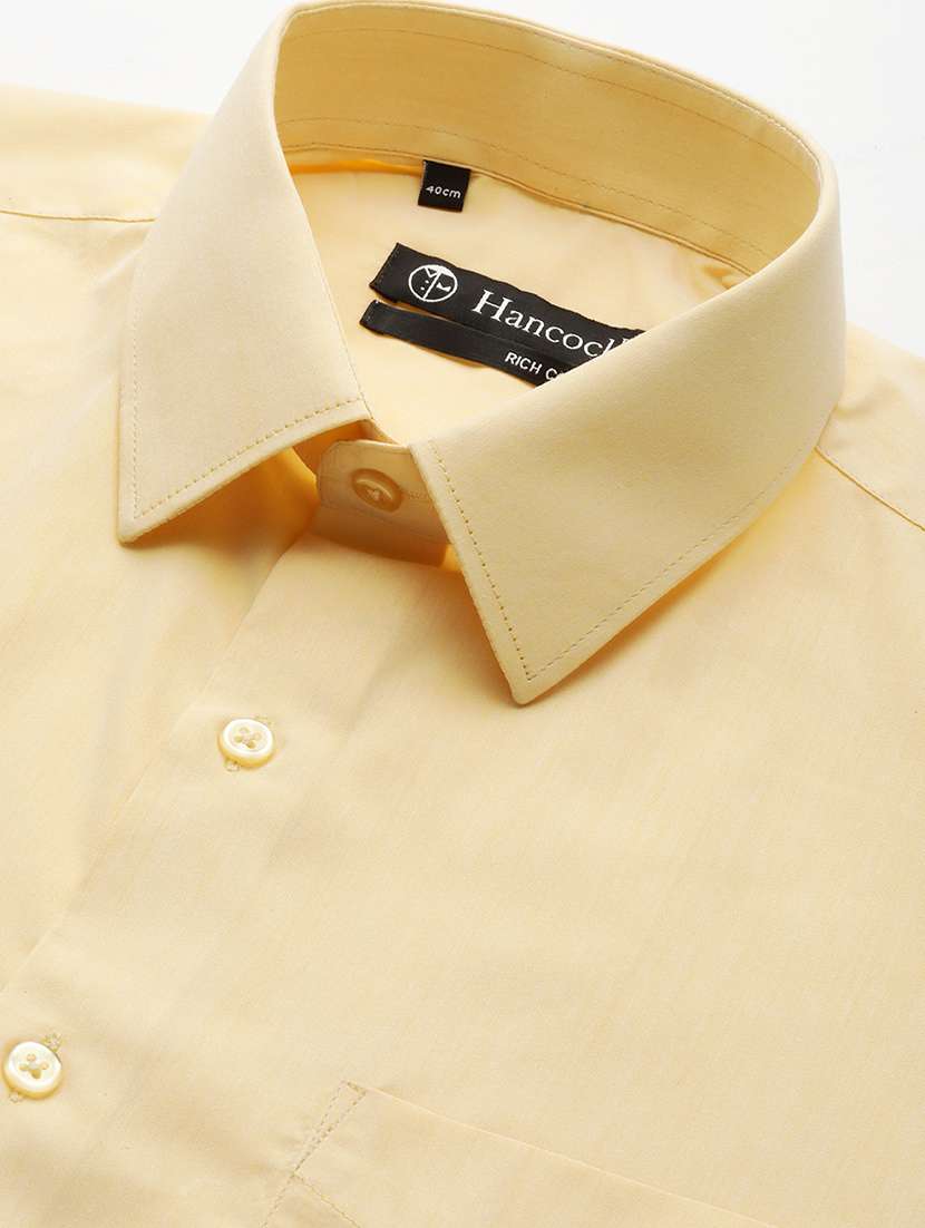 men solid collared long sleeve regular fit shirt - 22039200 -  Standard Image - 4