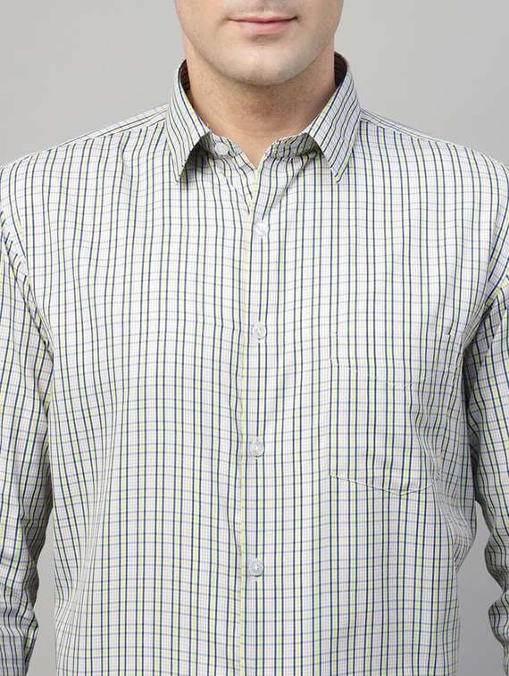 men checkered collared long sleeve regular fit shirt - 22039242 -  Standard Image - 4