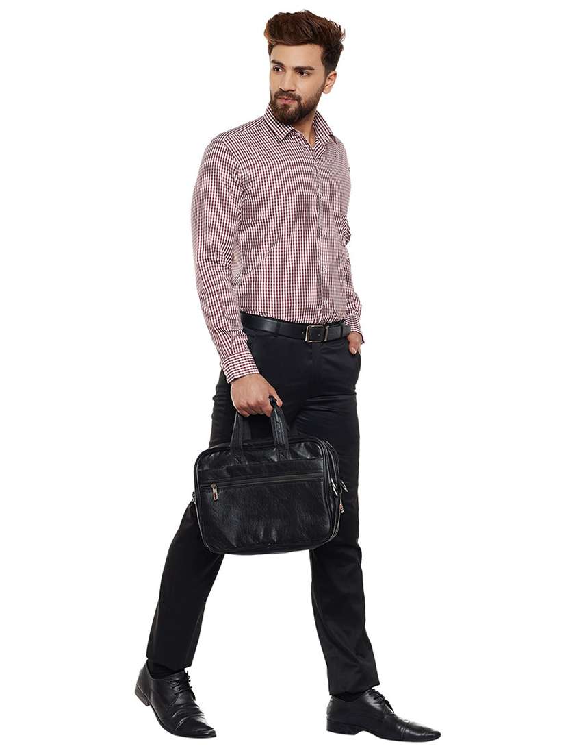 men checkered collared long sleeve shirt - 22039254 -  Standard Image - 4