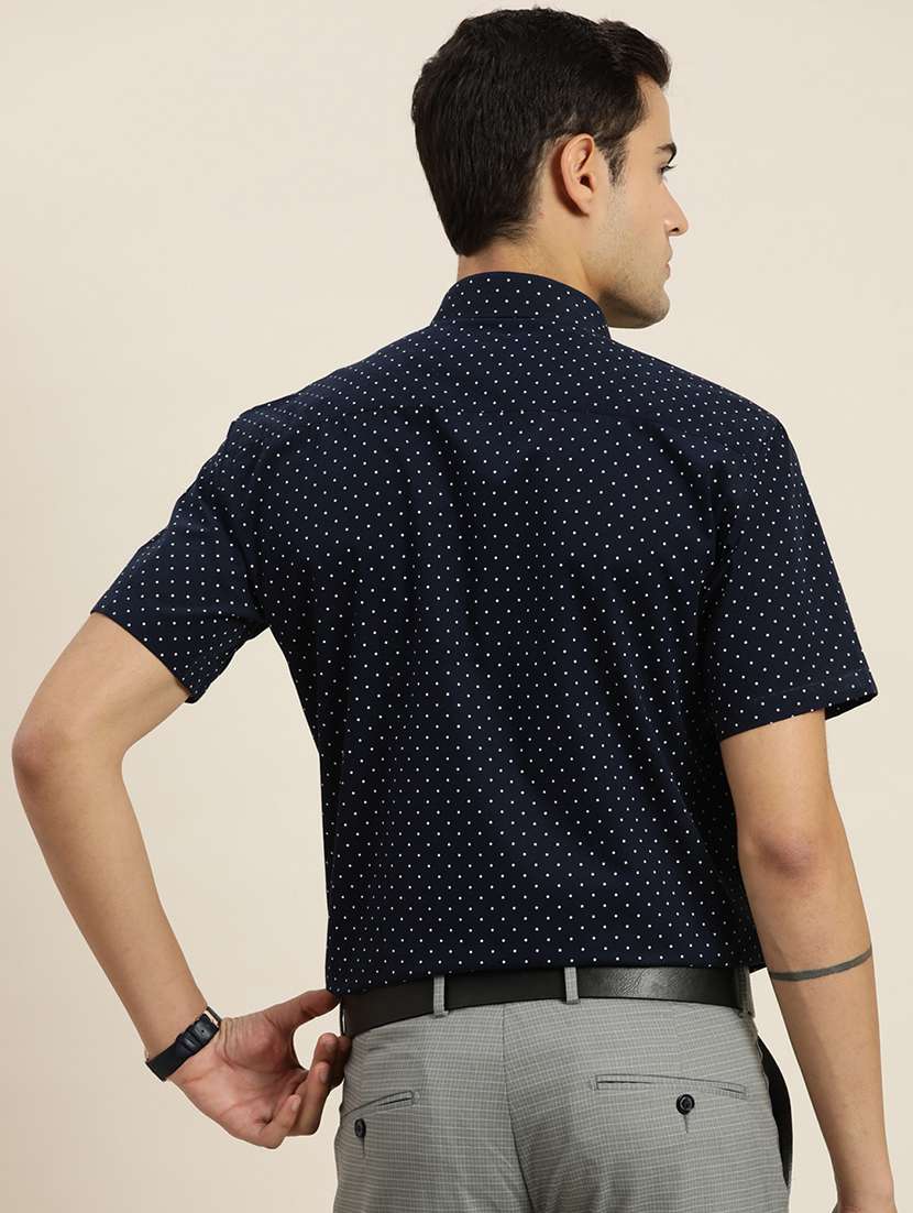 men printed collared short sleeve regular fit shirt - 22039265 -  Standard Image - 1