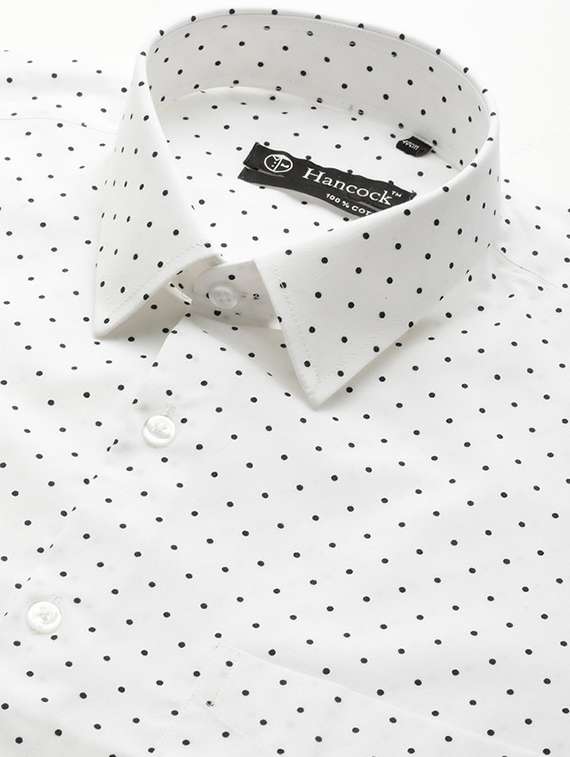 men polka doted collared short sleeve regular fit shirt - 22039266 -  Standard Image - 4