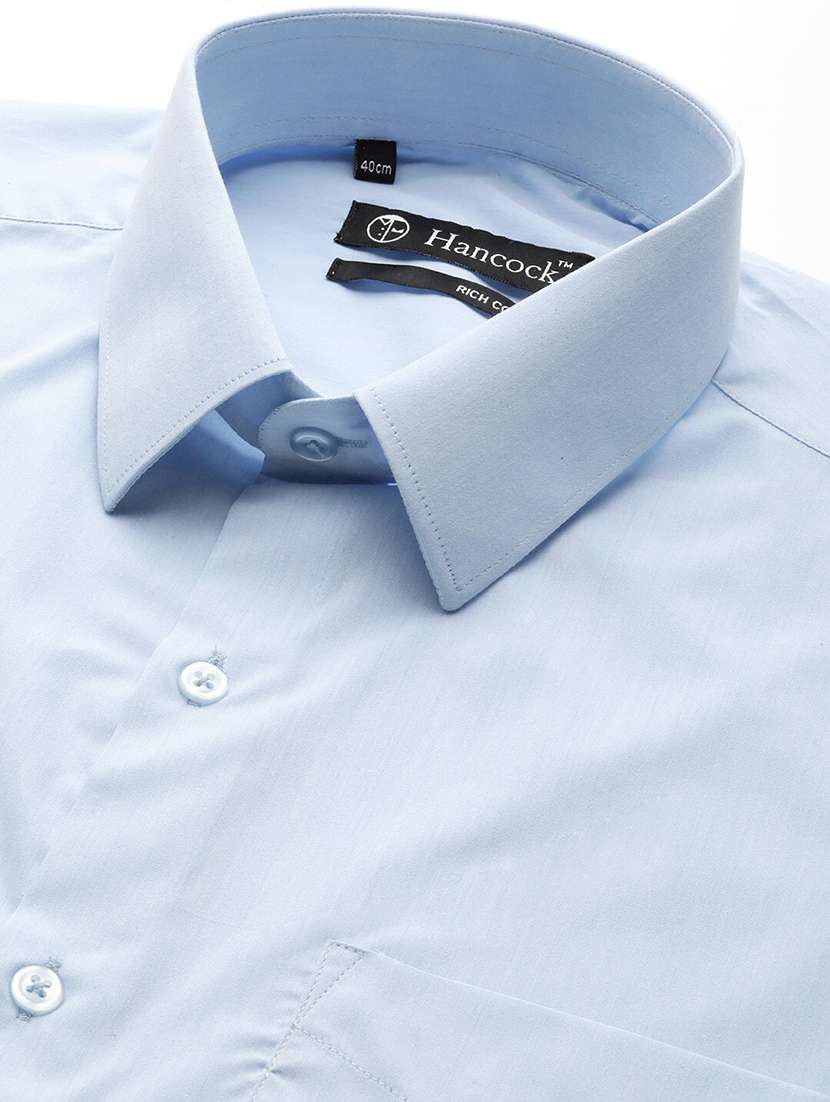 men solid collared short sleeve regular fit shirt - 22039272 -  Standard Image - 4
