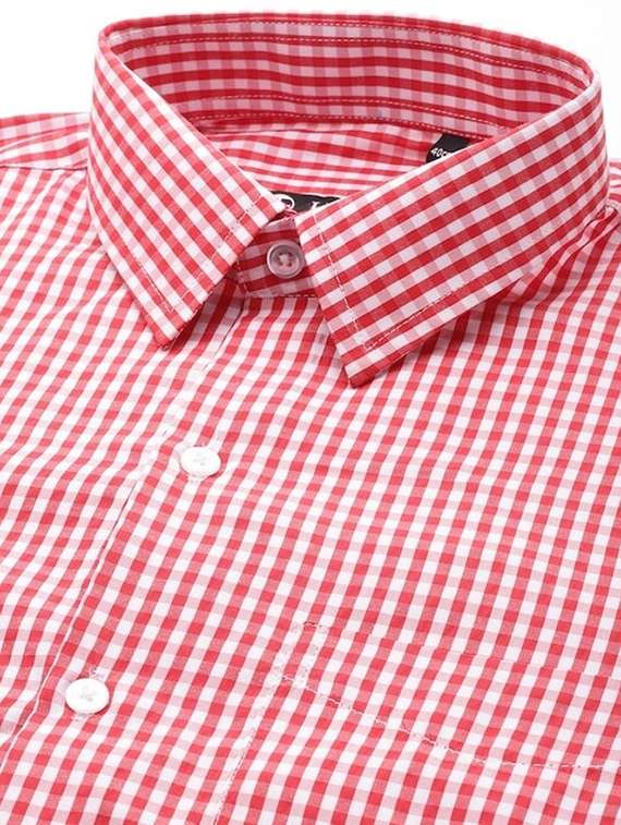 men checkered collared long sleeve regular fit shirt - 22039279 -  Standard Image - 4