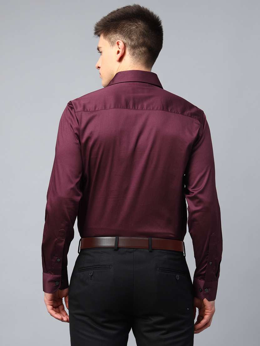 men solid collared long sleeve shirt - 22039313 -  Standard Image - 1
