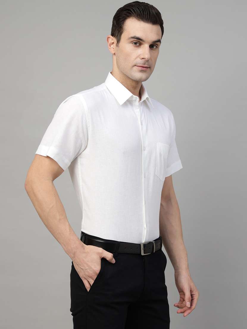 men solid collared long sleeve shirt - 22039332 -  Standard Image - 1