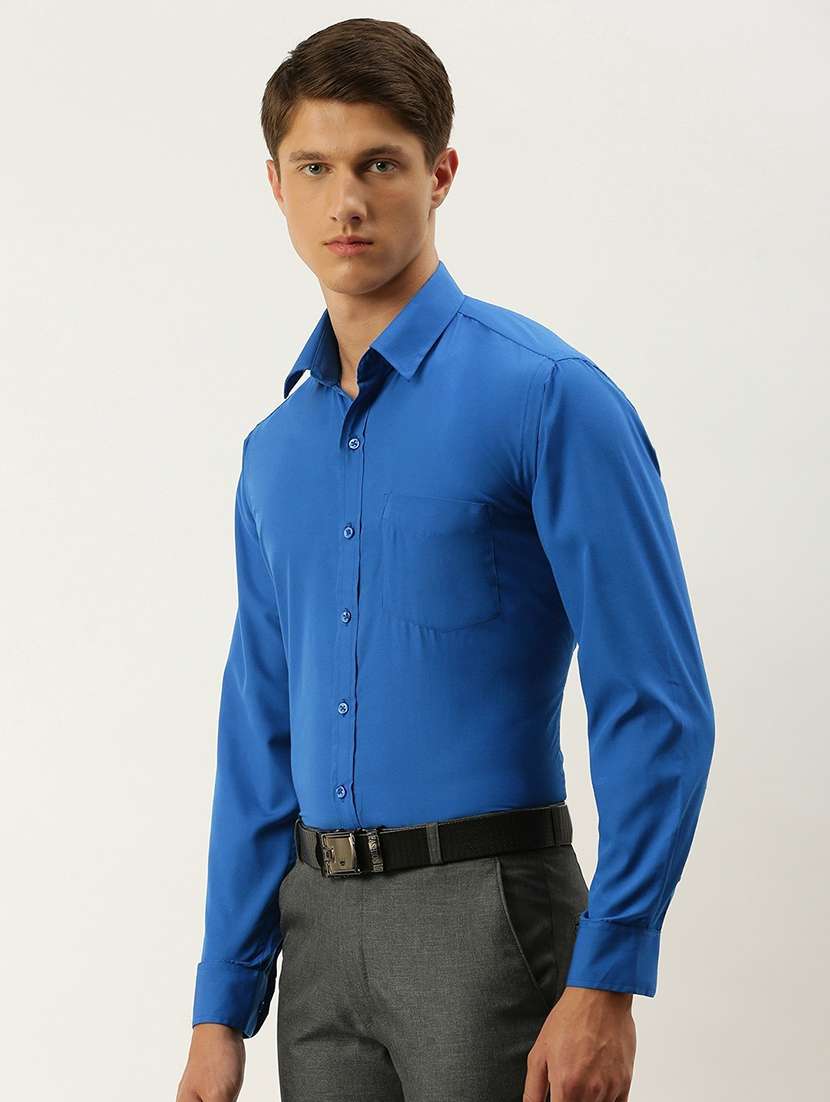 men solid long sleeve regular fit t-shirt - 22039371 -  Standard Image - 1