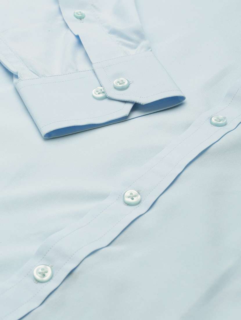 men solid collared long sleeve shirt - 22039387 -  Standard Image - 4