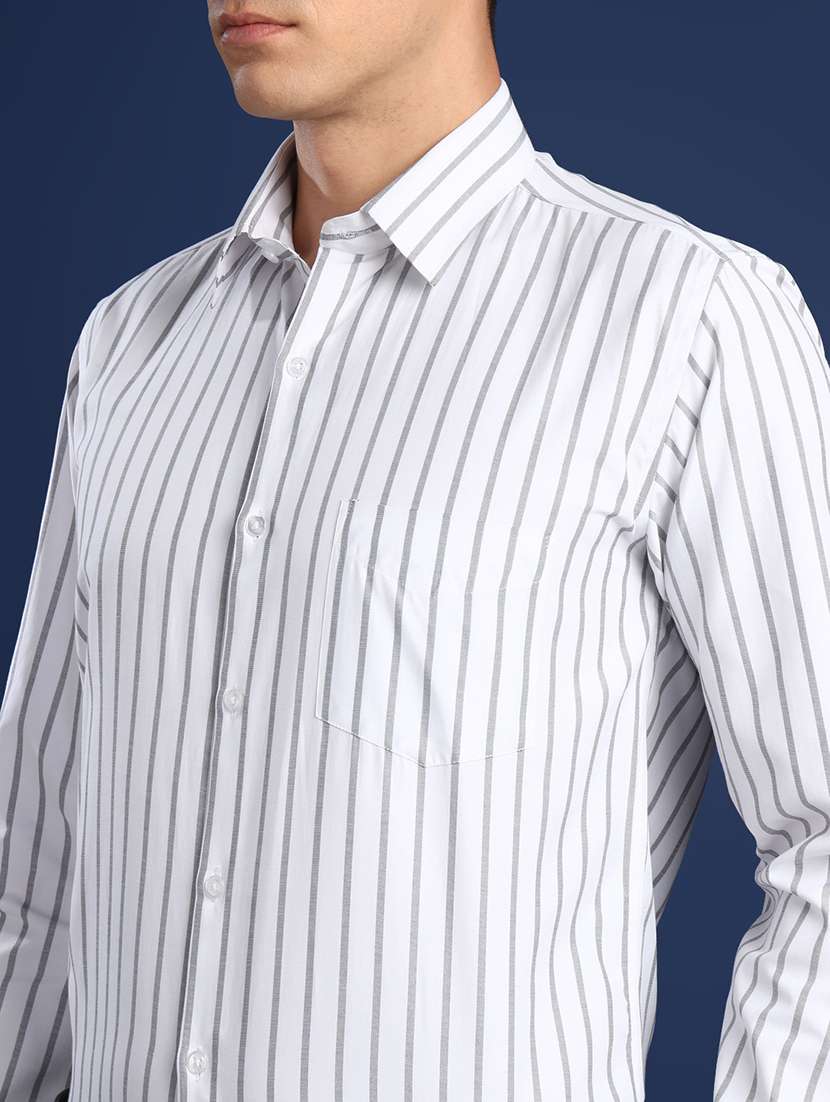 men striped long sleeve regular fit t-shirt - 22039419 -  Standard Image - 4