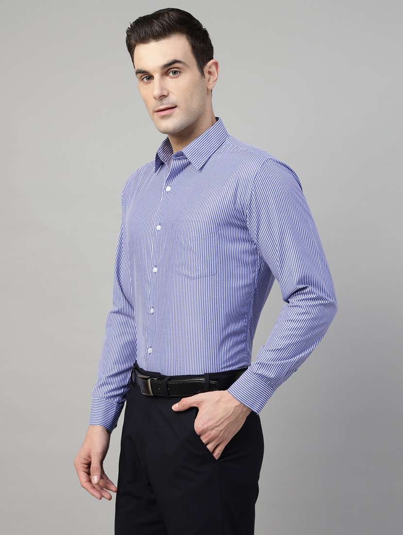 men striped long sleeve regular fit t-shirt - 22039423 -  Standard Image - 1