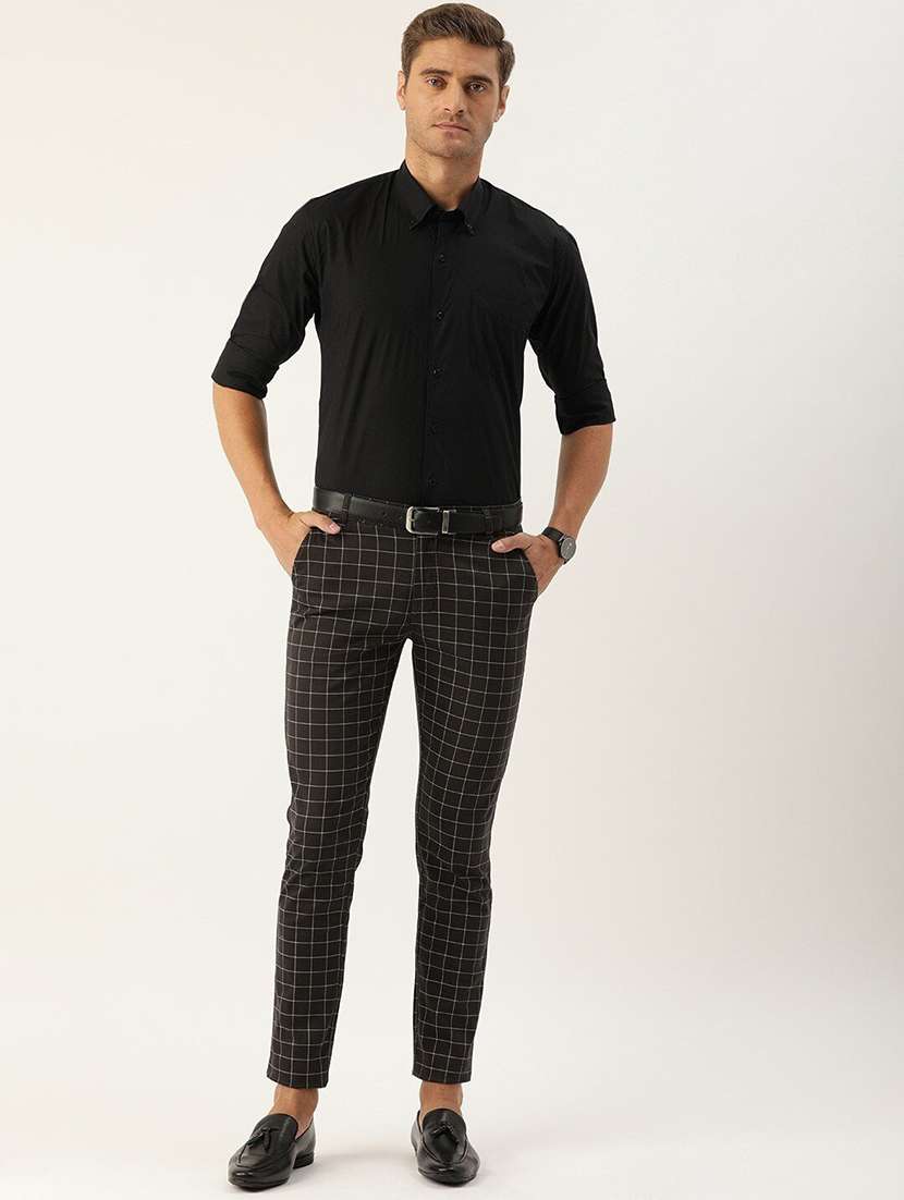 men solid collared long sleeve shirt - 22039424 -  Standard Image - 4