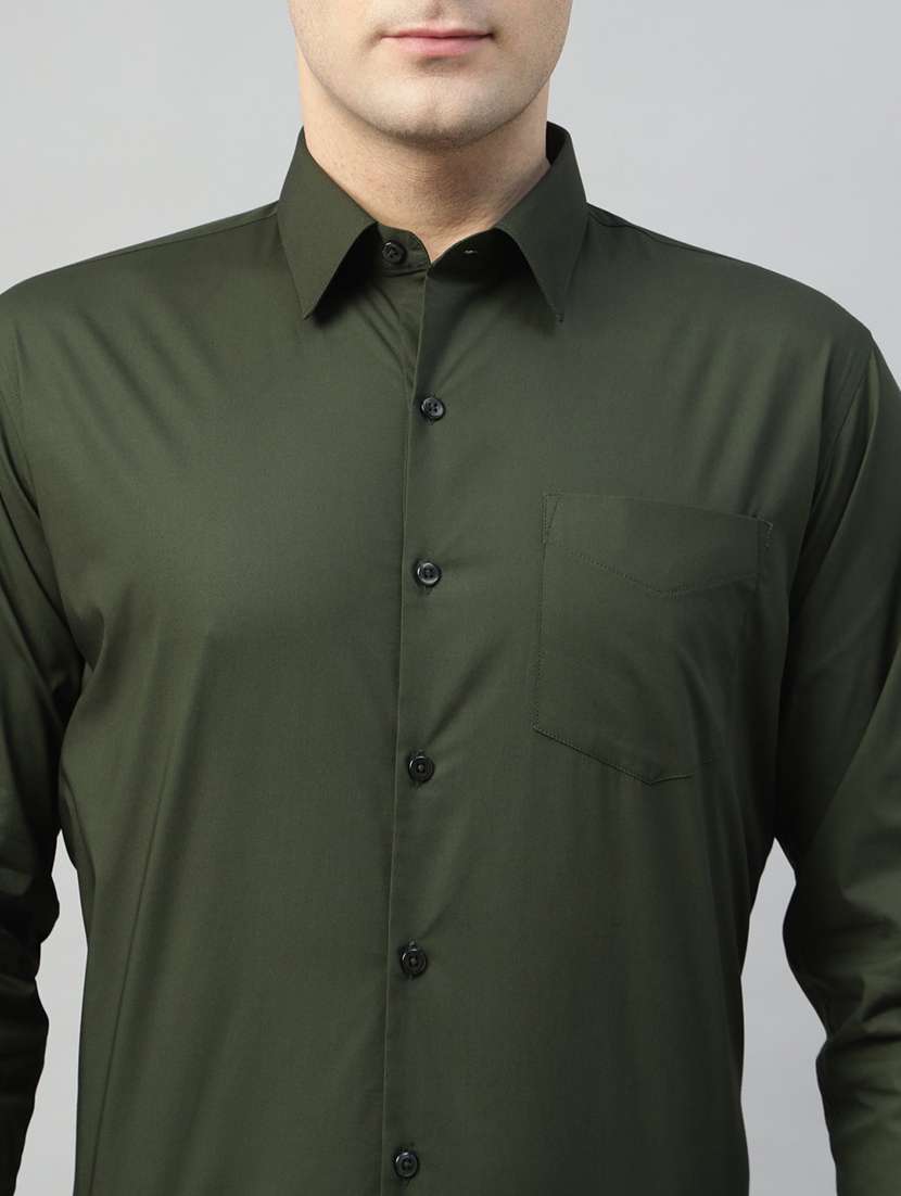 men solid collared long sleeve shirt - 22039427 -  Standard Image - 4