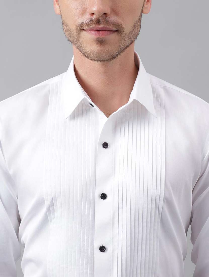men solid collared long sleeve shirt - 22039438 -  Standard Image - 4