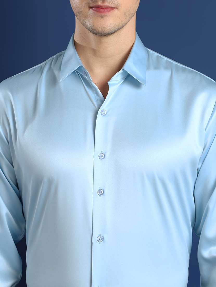 men solid collared long sleeve shirt - 22039439 -  Standard Image - 4