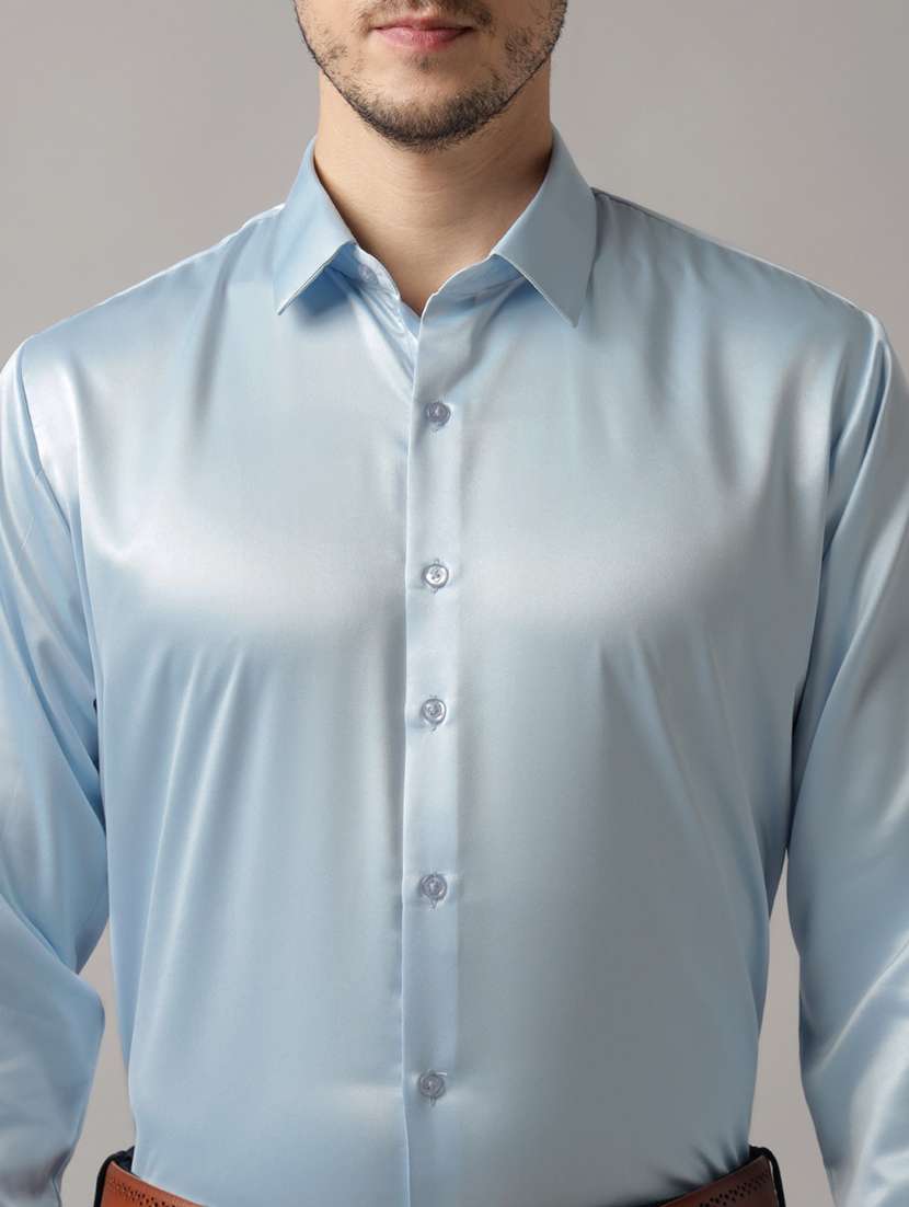 men solid collared long sleeve shirt - 22039441 -  Standard Image - 4