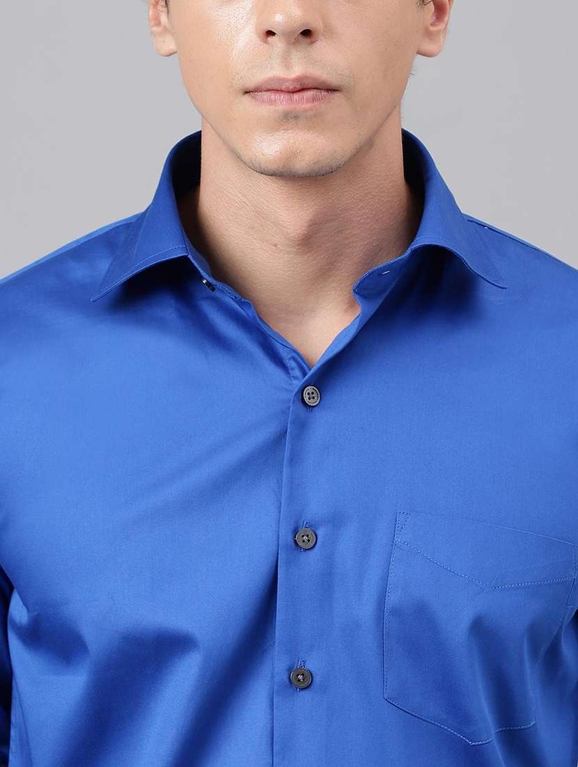 men solid collared long sleeve shirt - 22039447 -  Standard Image - 4