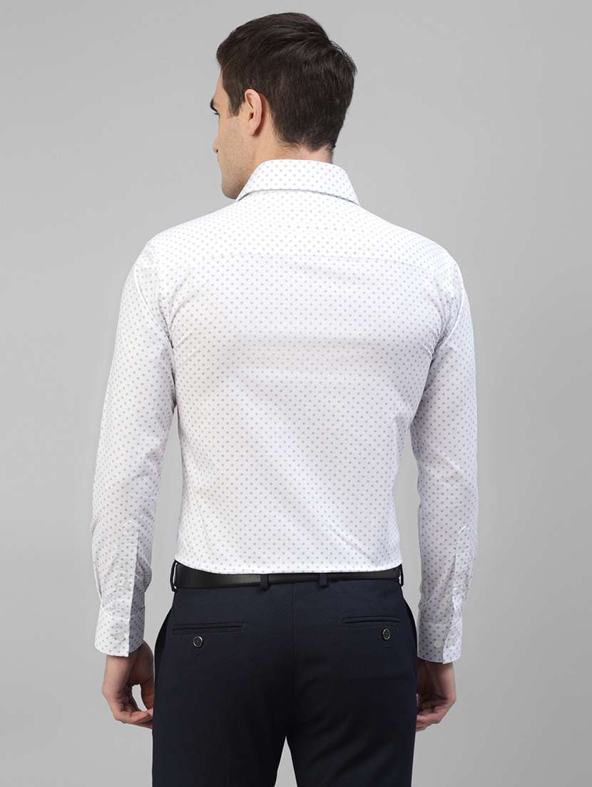 men printed collared long sleeve shirt - 22039456 -  Standard Image - 1