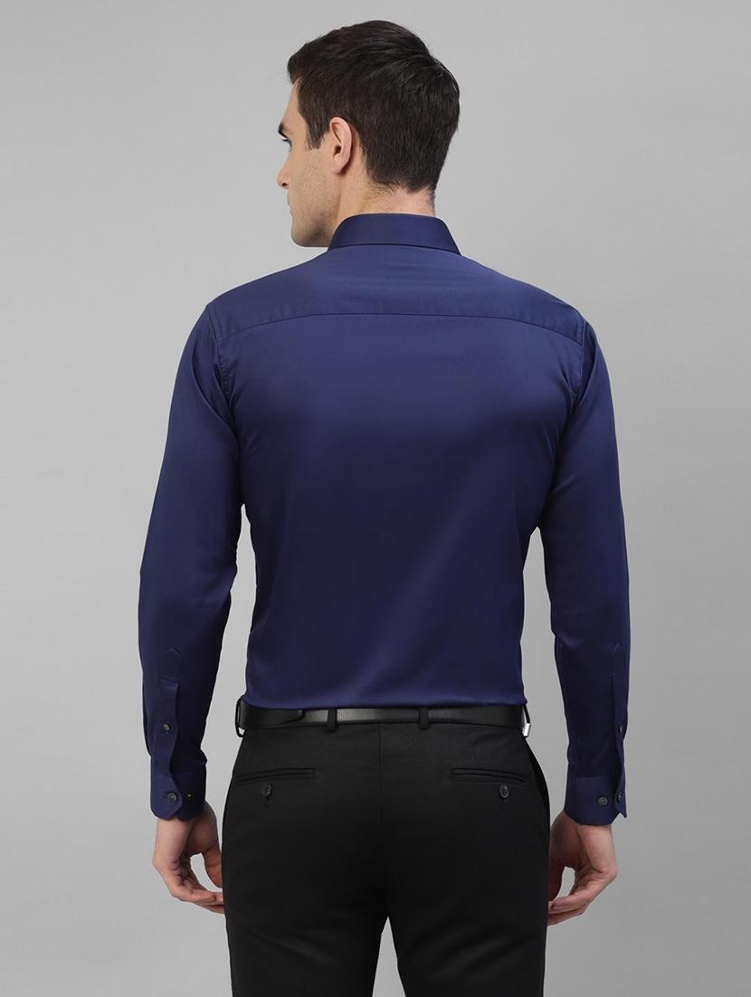 men solid collared long sleeve shirt - 22039457 - Standard Image - 4