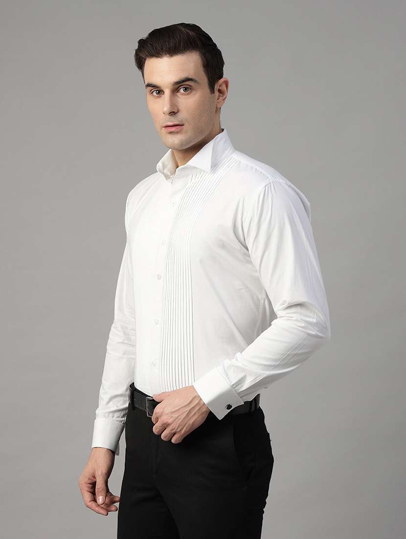 men solid collared long sleeve shirt - 22039473 -  Standard Image - 1