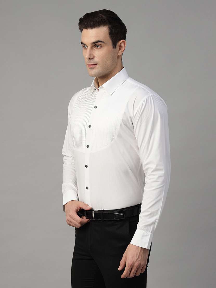 men solid collared long sleeve shirt - 22039474 -  Standard Image - 1