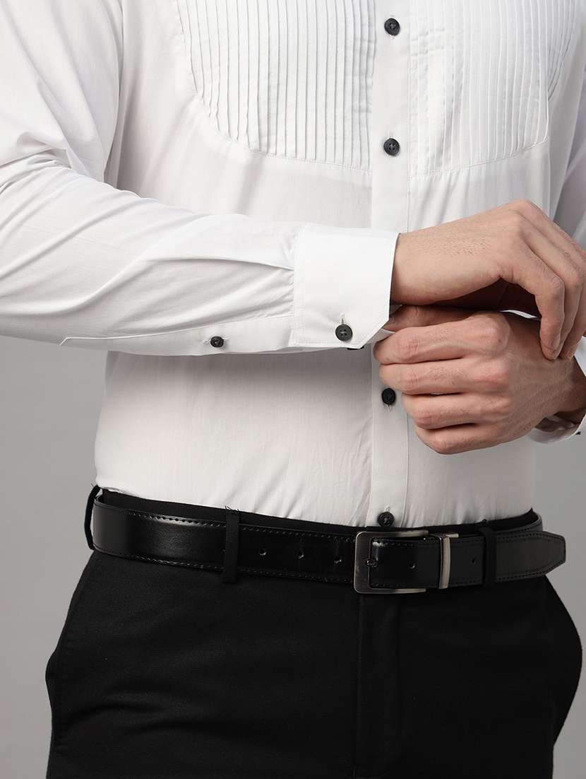 men solid collared long sleeve shirt - 22039474 -  Standard Image - 4