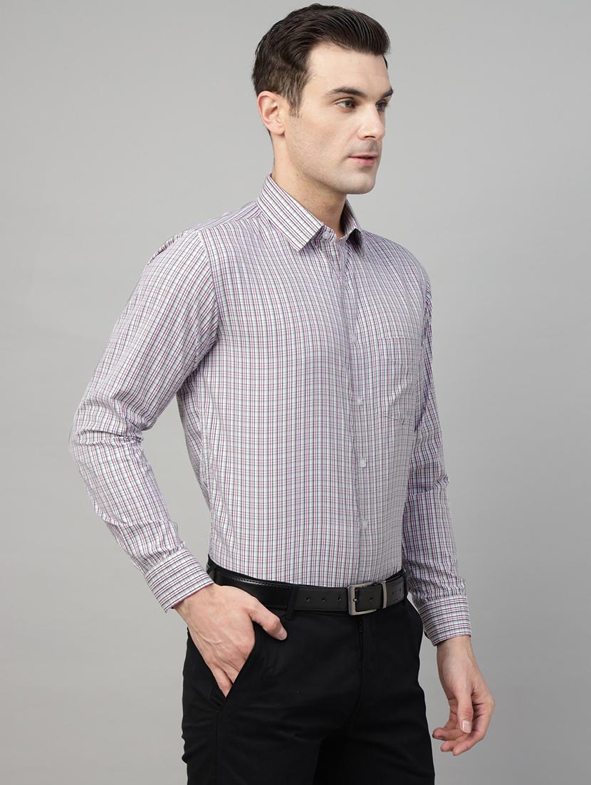men checkered collared long sleeve shirt - 22039483 -  Standard Image - 1