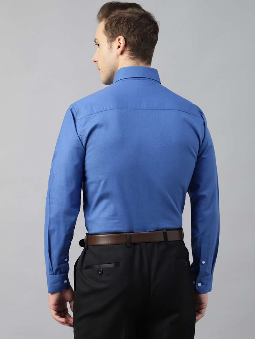 men solid collared long sleeve shirt - 22039510 -  Standard Image - 1