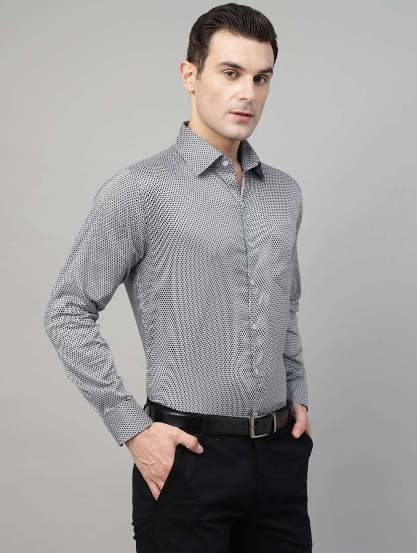 men collared long sleeve regular fit shirt - 22039617 -  Standard Image - 1