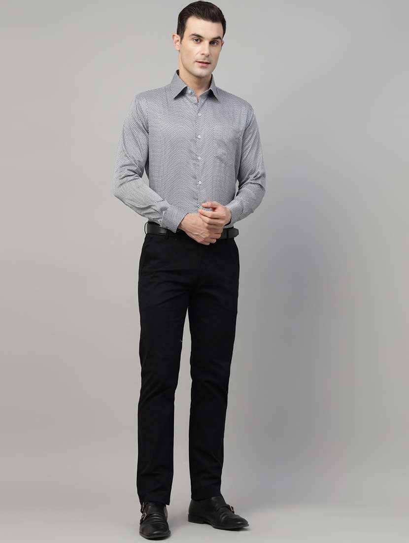 men collared long sleeve regular fit shirt - 22039617 -  Standard Image - 4