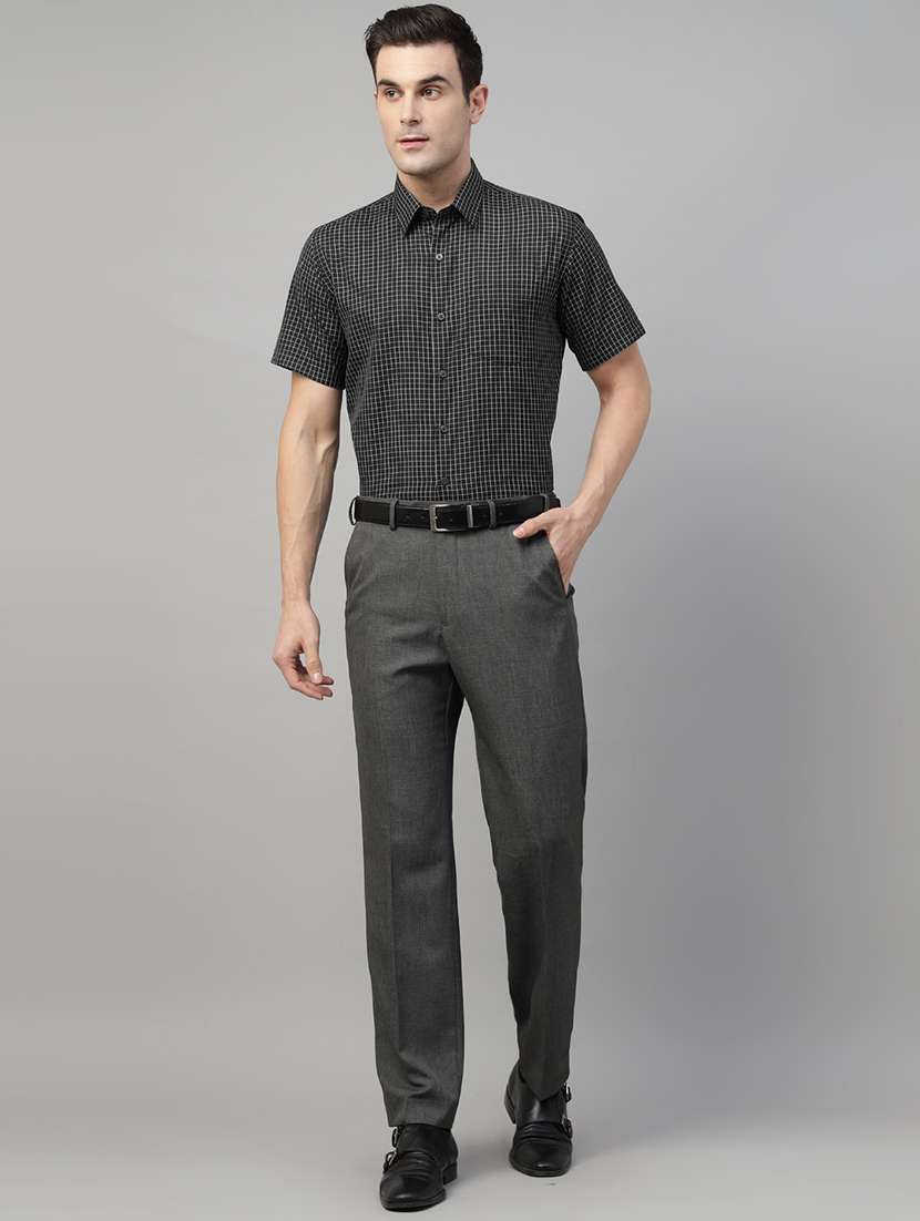 men collared short sleeve regular fit shirt - 22039620 -  Standard Image - 4