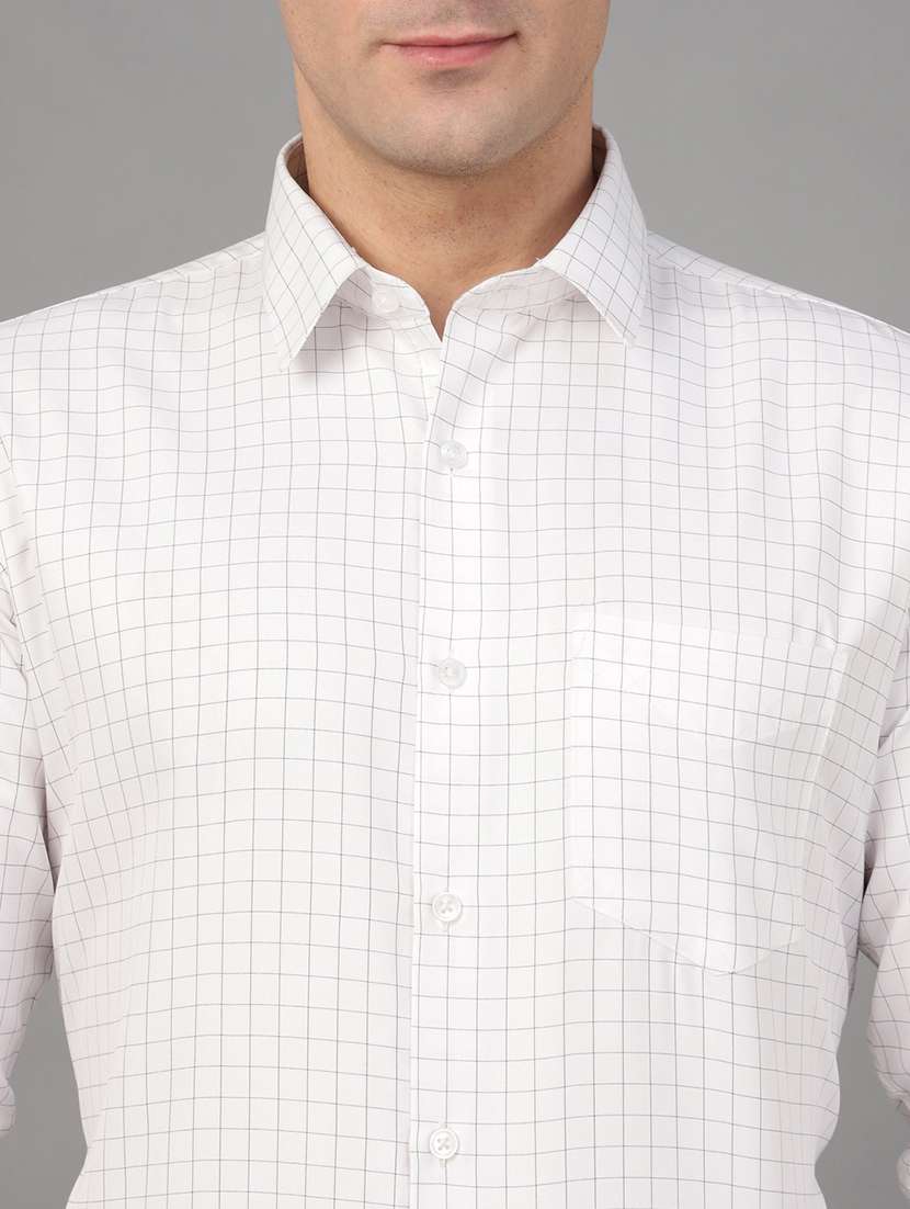 men checkered collared long sleeve shirt - 22039628 -  Standard Image - 4