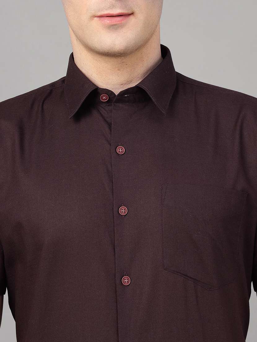 men collared short sleeve regular fit shirt - 22039631 -  Standard Image - 4
