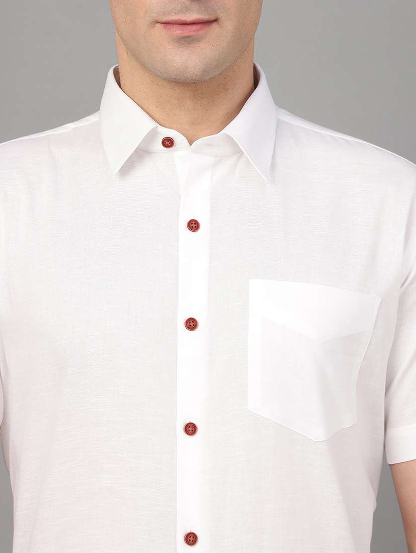 men solid collared long sleeve shirt - 22039635 -  Standard Image - 4